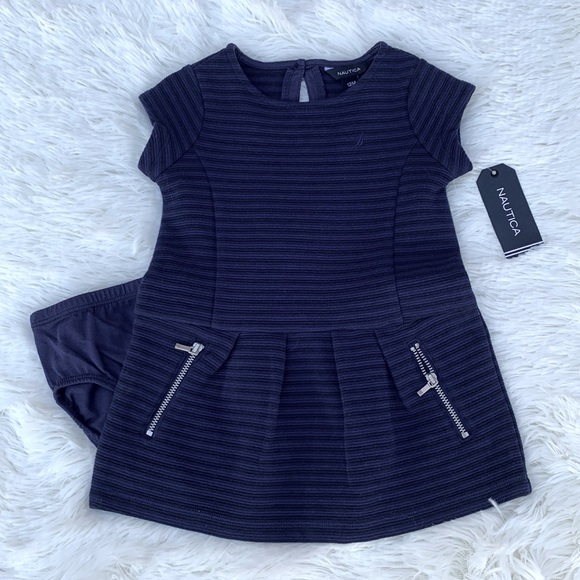 Nautica Other - NWT Nautica Baby Girls Blue Dress 12M